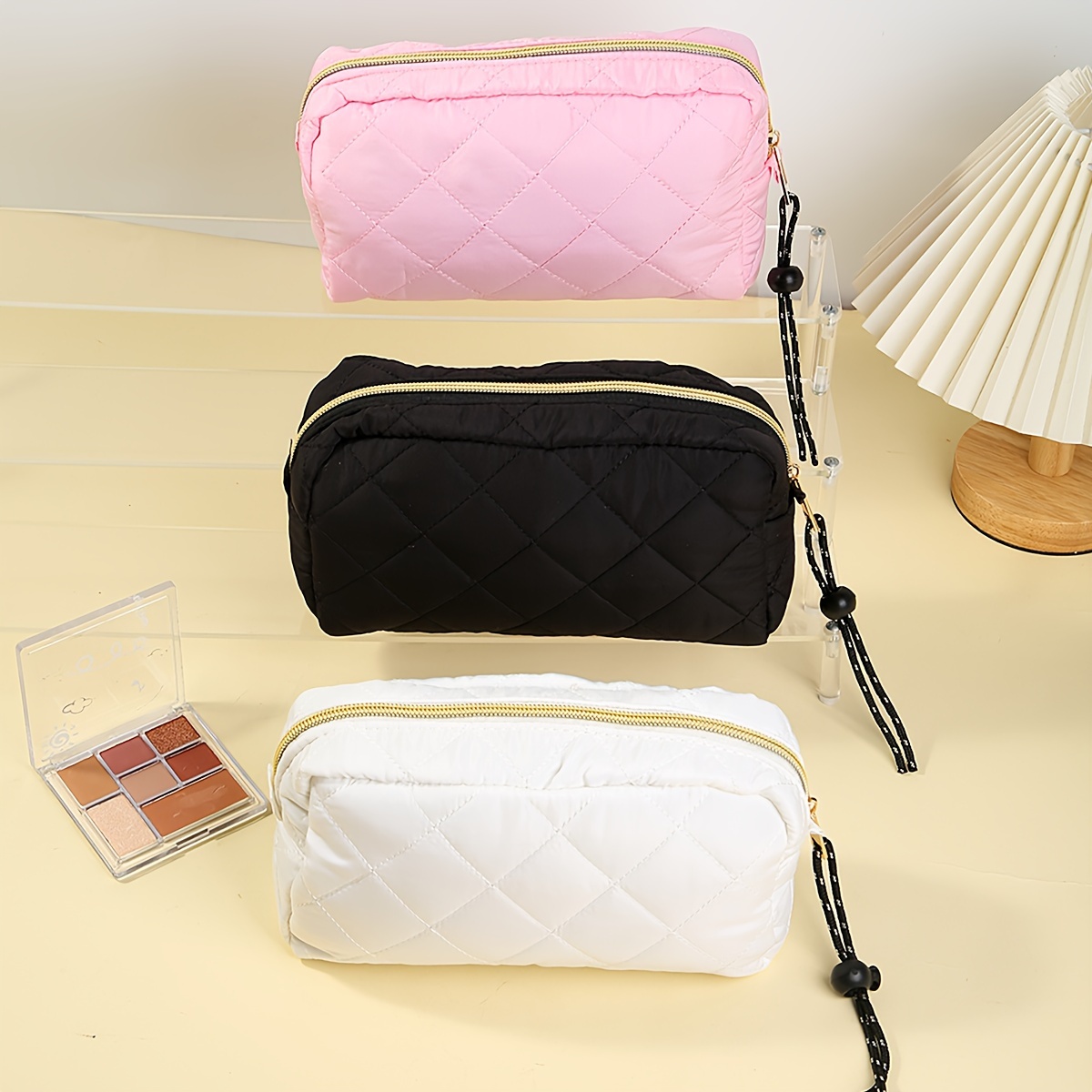 gesteppte make up tasche kleine reise kulturbeutel Temu Germany