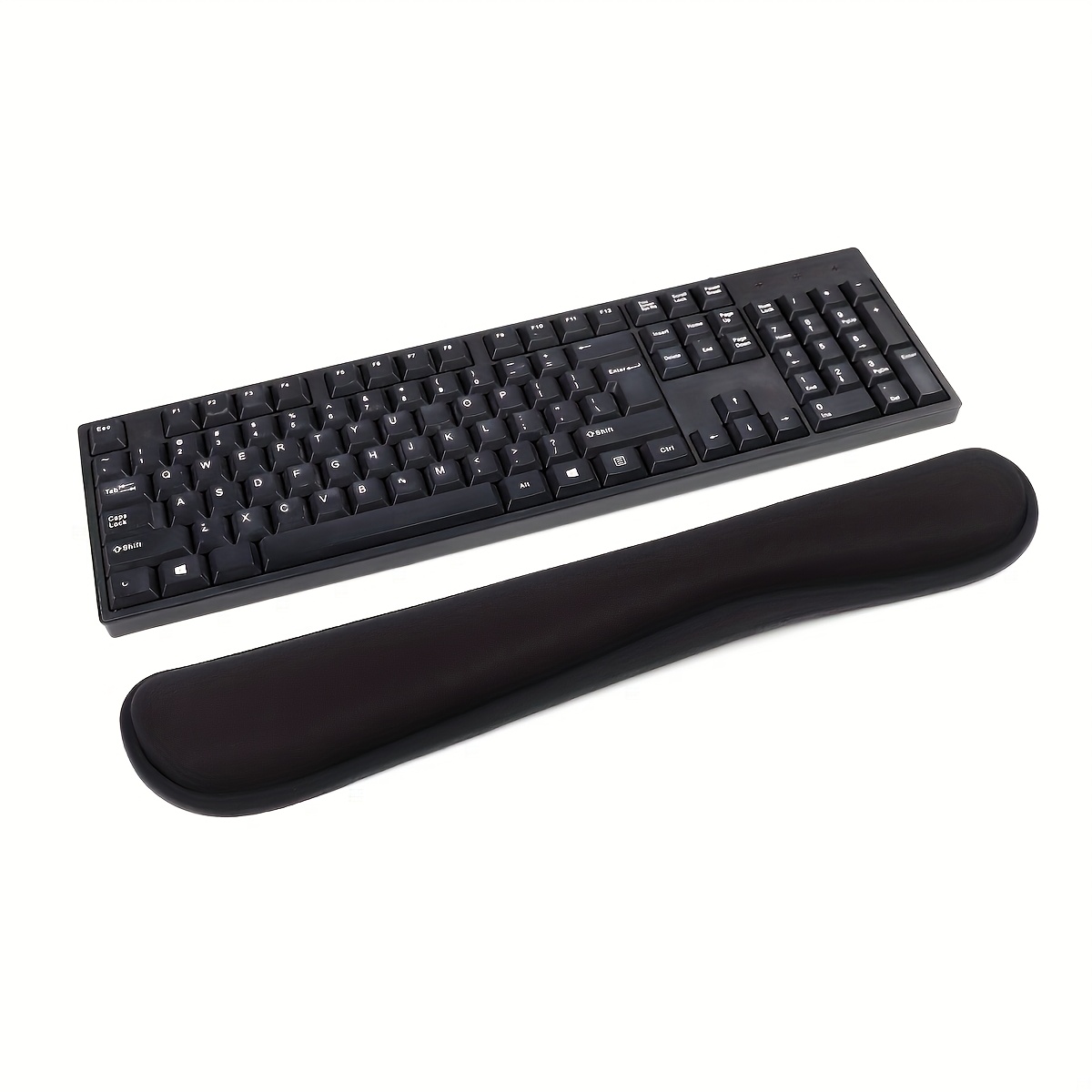 

Ergonomic Memory Foam Keyboard And Mouse Pad, Non-slip Base, Universal Hand Support, Comfortable And , Unisex Desktop Accessory For Gaming And Office