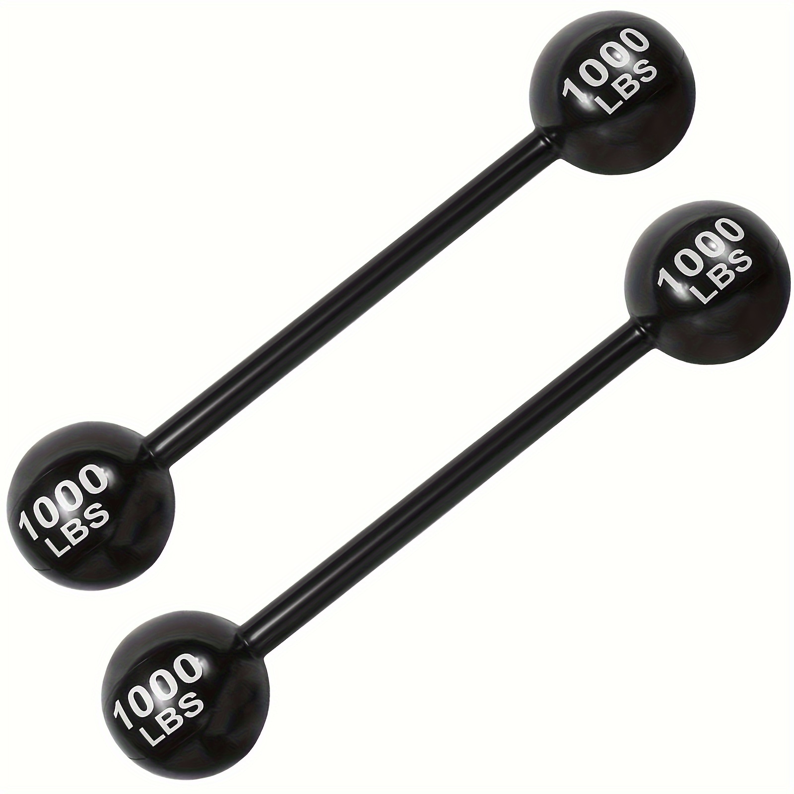 

2-pack Inflatable Dumbbell Props - Pvc Giant Barbell For Party Decorations, Funny Carnival, Circus, Birthday, , Cosplay Accessories - Strongman Costume Photo Booth Props Without Battery