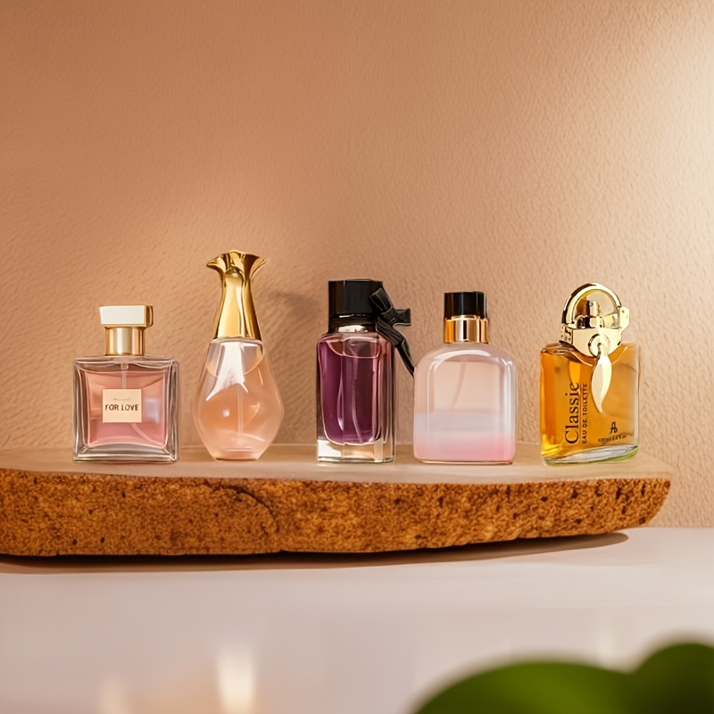 TEMU Ensemble de 4 parfums pour femme + Boîte cadeau | Parfum élégant à émission continue, convient aux hommes et aux femmes, portable, idéal pour la