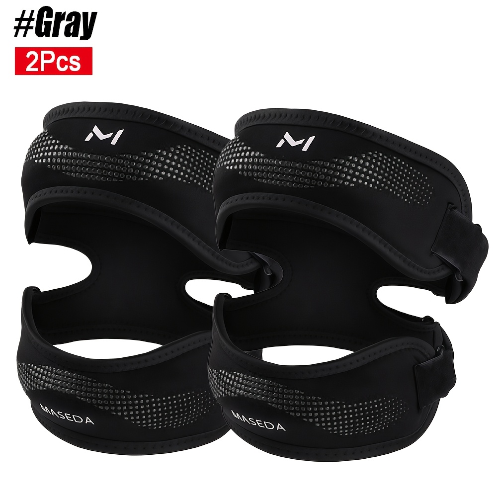 TEMU 2pcs Silicone Patella Tendon Support Strap, Patella Band Knee Brace For Men And Women, For Sports, Running, Hiking, Basketball, Soccer,