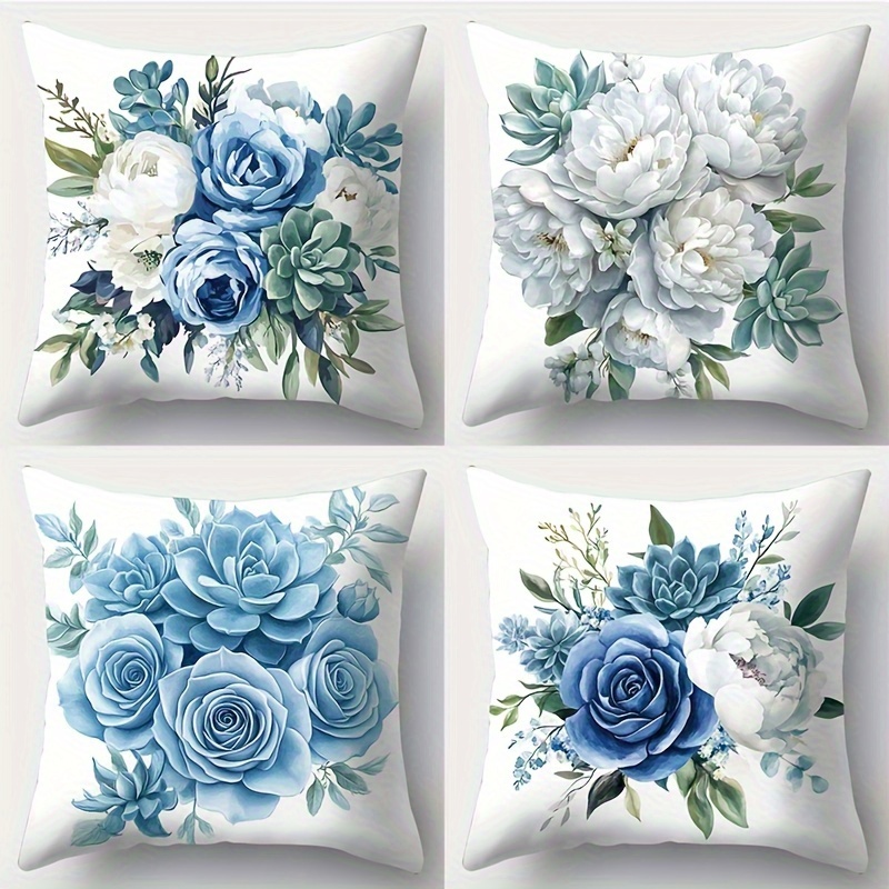 

4pcs Set Of , Zip - 17.72" For Sofa And Bedroom Decor