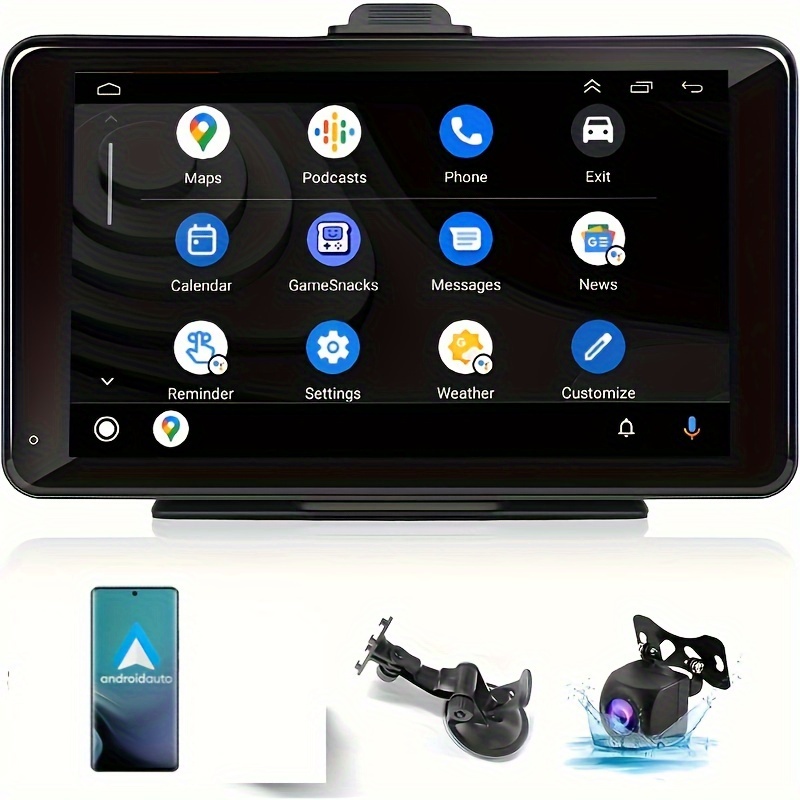 Estéreo Coche Portátil Wireless Carplay android Auto - Temu