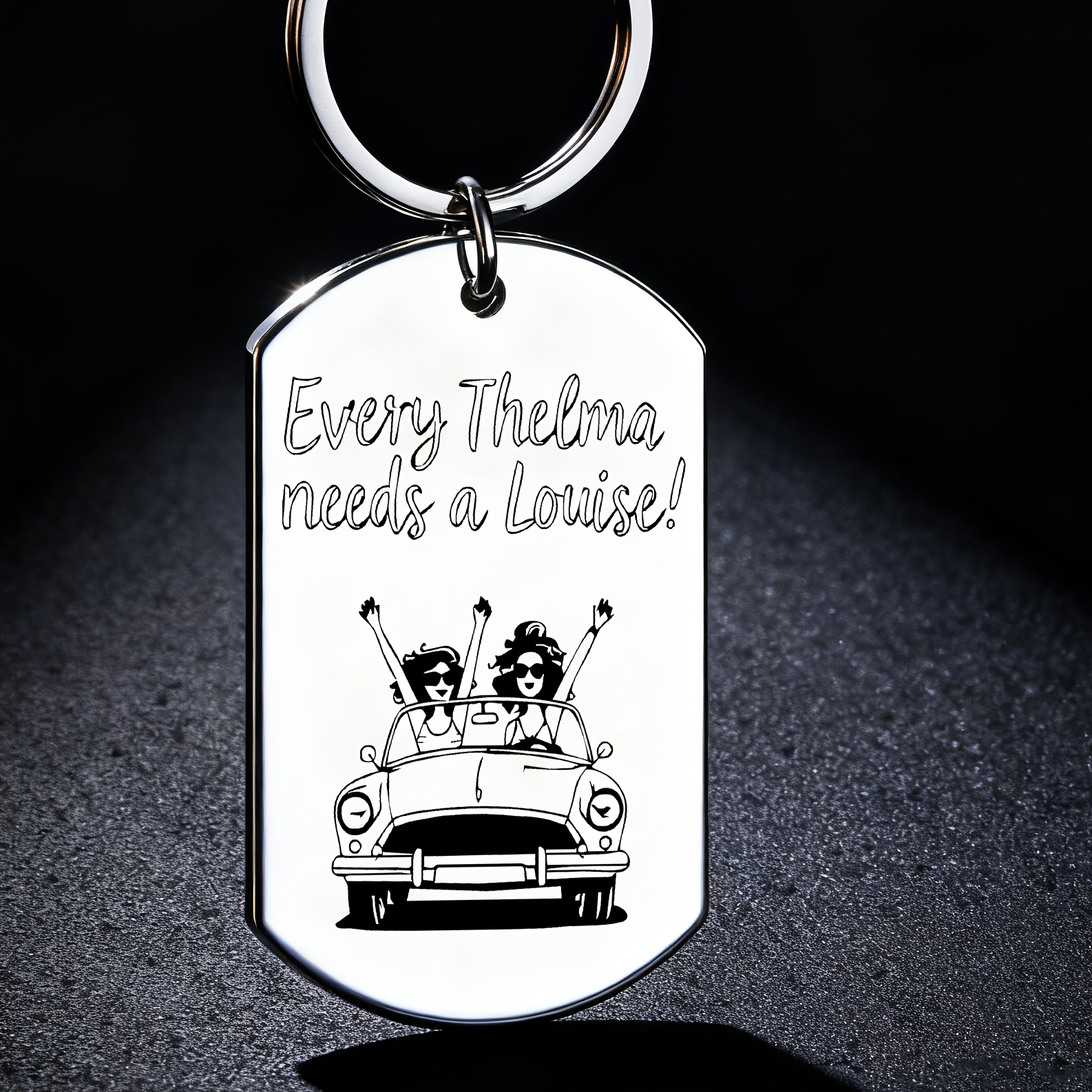 TEMU " Thelma Needs A !" Stainless Steel Keychain, Suitable For , Is A Personalized Accessory That Conveys Deep Friendship And Is Fashionable And .