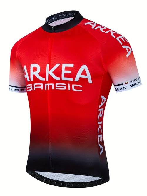 mens breathable stretch cycling jersey mens zip up short sleeve round neck mtb jacket for outdoor summer