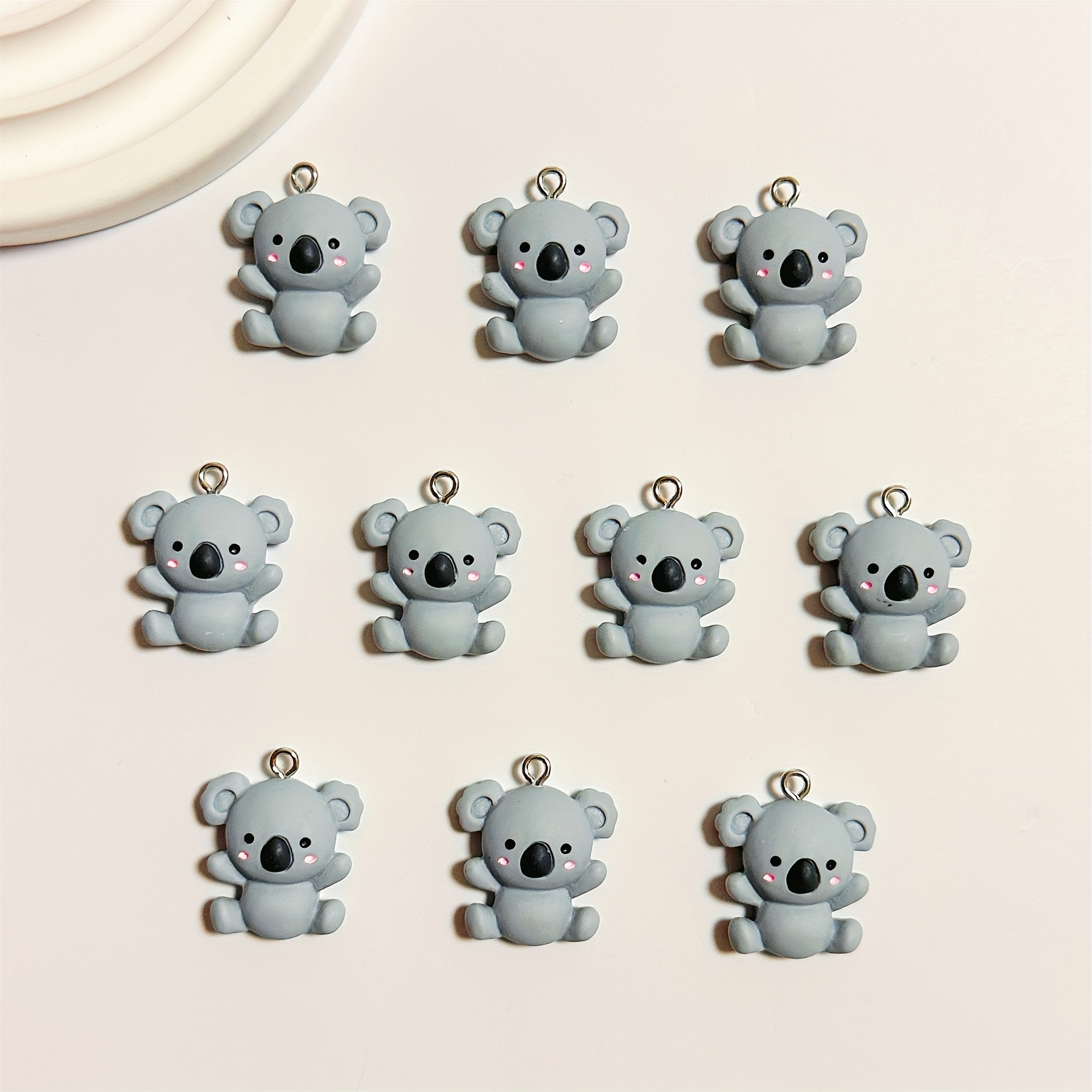 Image of 10pcs Charms: Handmade Jewelry Pendants, Earrings, Chain Accessories, Creative Gift Earrings, Necklaces, Bracelets, Charms, Bag Pendants, Resin Accessories And Parts