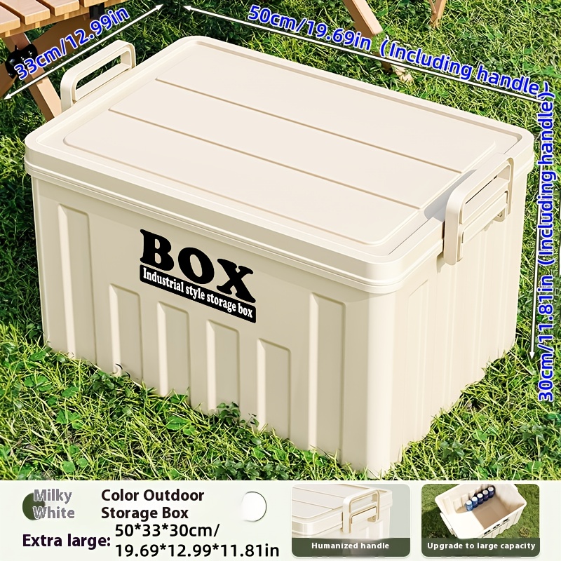 Image of 1pc 2pcs 3pcs For : Outdoor Storage Box, Tent Storage Box, Car Storage Box, Trunk Organizer Box, Outdoor Camping Picnic Large Storage Box, Storage Boxes For Organizing