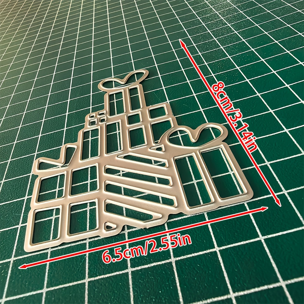 E-shop 1 Stück Geschenkbox Metall-Stanzform, DIY -Dekoration Prägestanzform, Grußkarten-Herstellungsschablone, geeignet für Album- Kartenherstellung,
