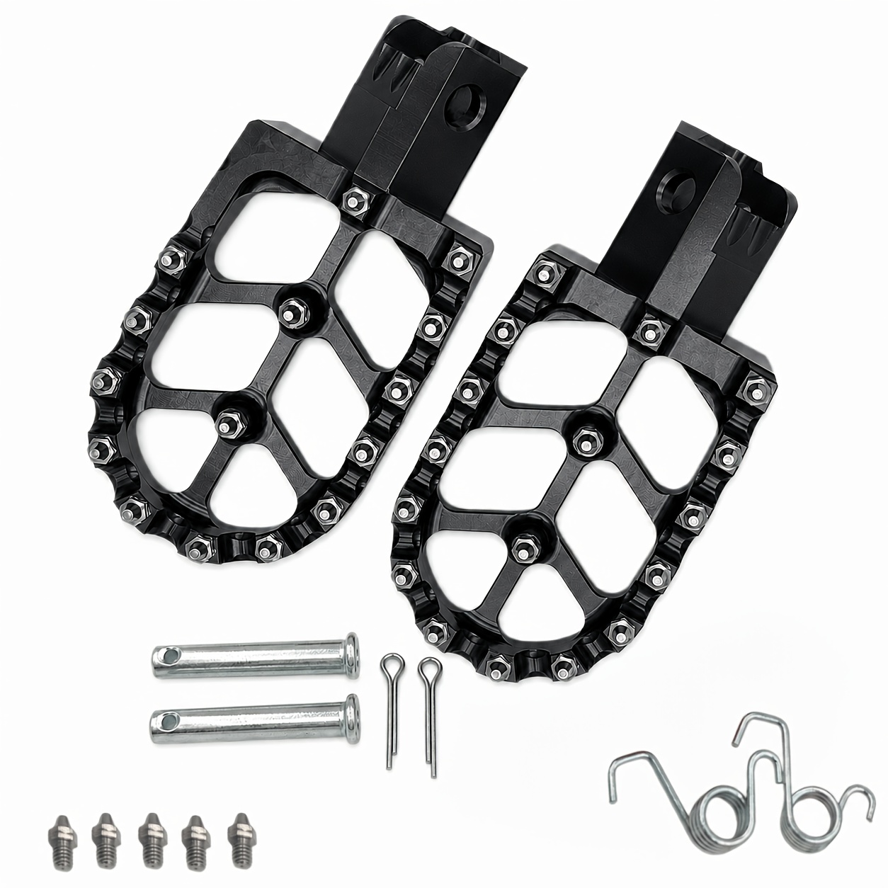 TEMU Motorcycle Cnc Foot Pegs, Widened Anti-slip Cnc Off-road Motorcycle Footpegs | Suitable For Crf 70 110 Pit Bikes