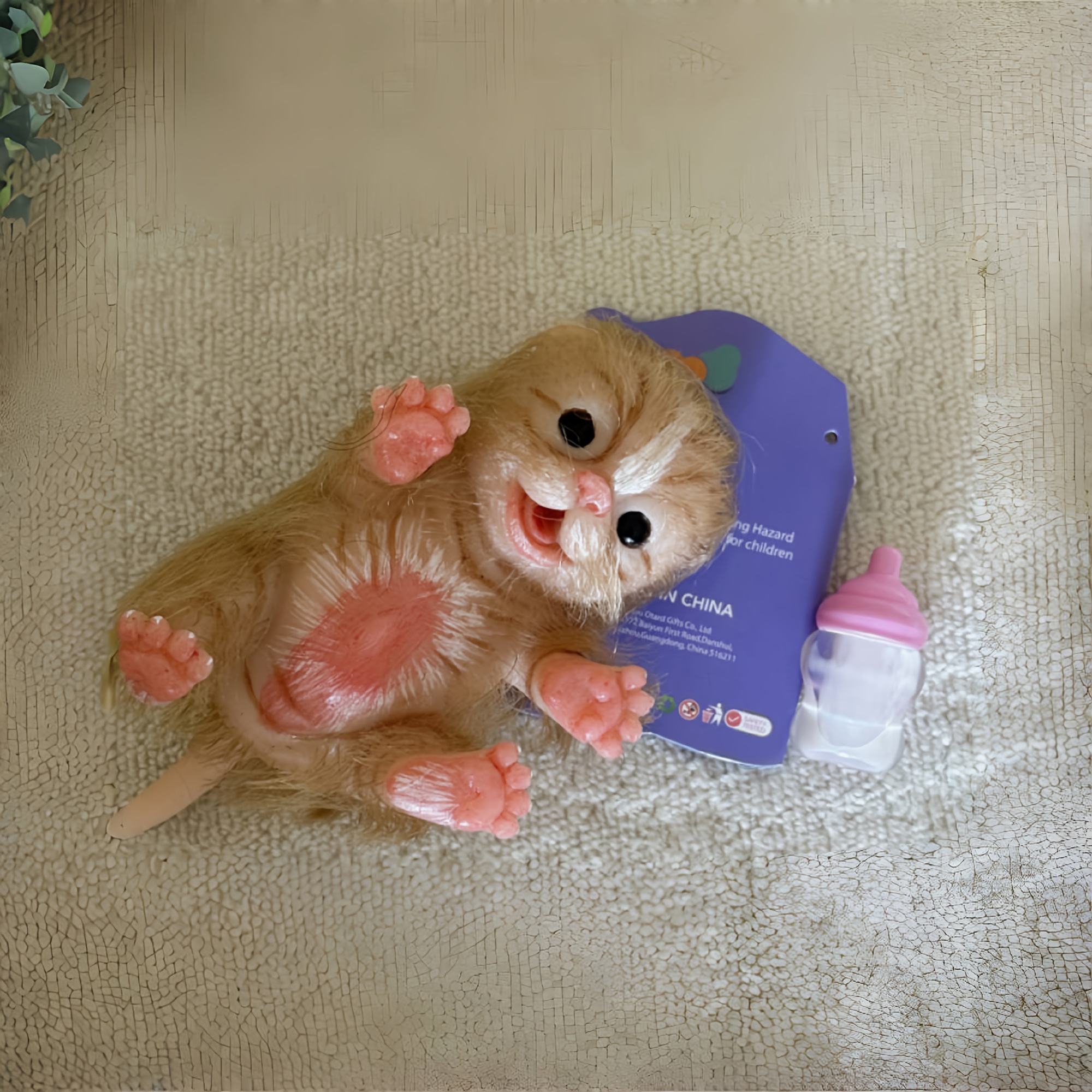 6inch 15cm cuddly silicone cat doll hand made painted Temu