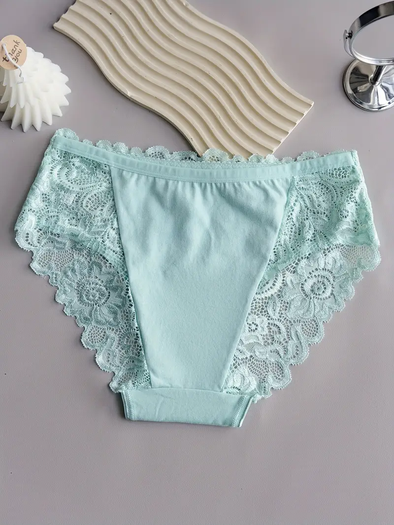 4pcs womens floral lace jockstrap underwear breathable comfortable briefs with contrast lace detailing sexy elegant design for casual attire everyday underwear floral lace detailing smooth texture fabric Product details 29