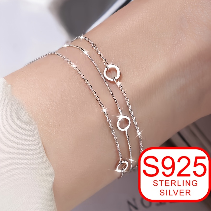 Women's Three-layer Circle Bracelet High-end Hollow Hand Ornament