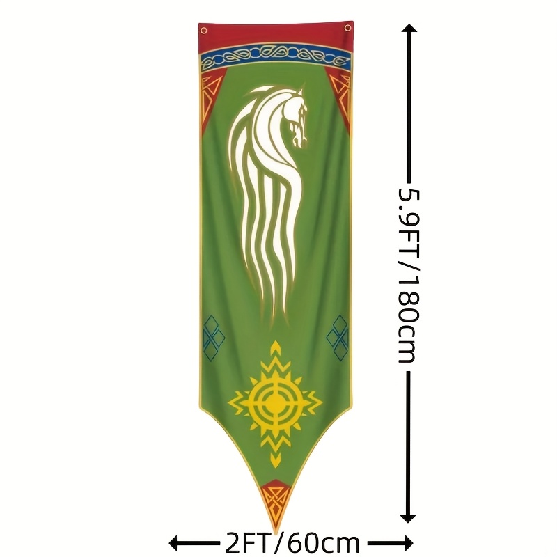 TEMU Bandiera 2D Piatta, 1 pz, Stampa su un Solo Stile - 5.9x2ft / 4.9x1.5ft, Durevole, Adatta per Dormitori, Feste, Casa e Decorazione del Giardino,