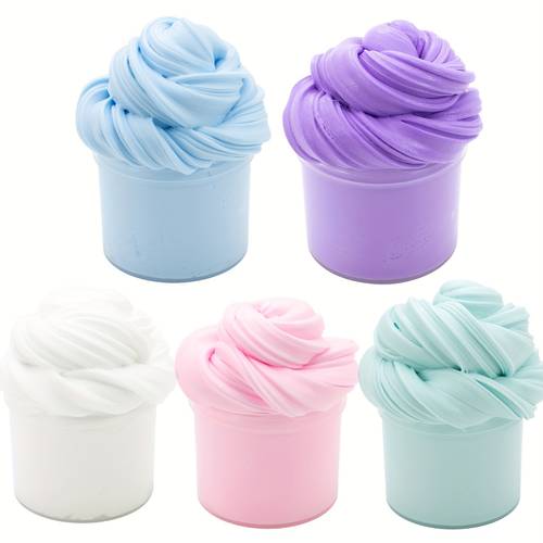 fluffy butter slime kit 70ml slime non toxic sensory toys for perfect easter halloween christmas valentines day party favors stocking stuffers fillers