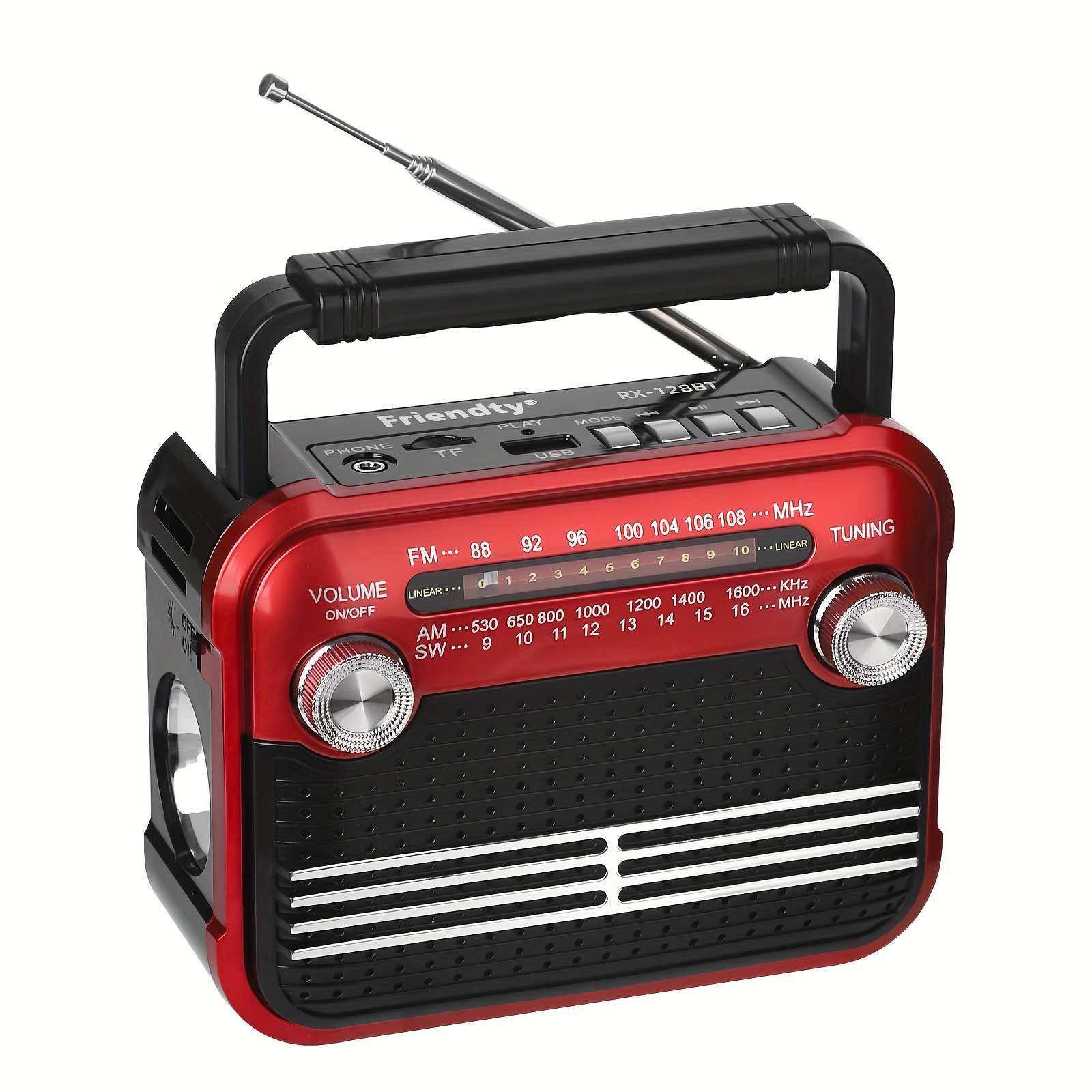 Soundmaster SRR80TI old skool boombox cassette speler met DAB , FM, Bluetooth, SD en USB, metaal | Soundmaster | De