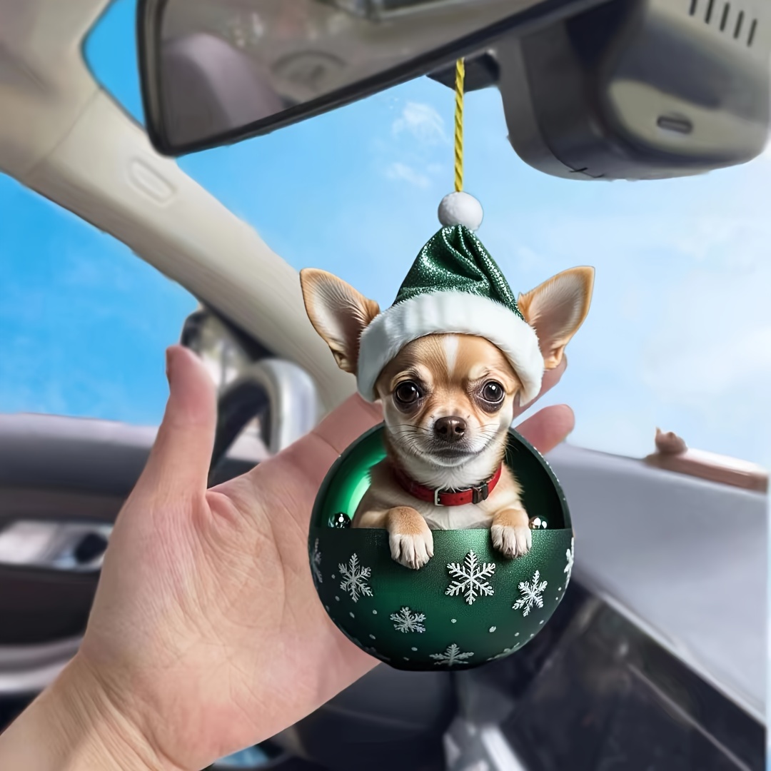 

1pc Dog Christmas Ornament, Hanging Decoration For , Keychain Pendant For , Decor