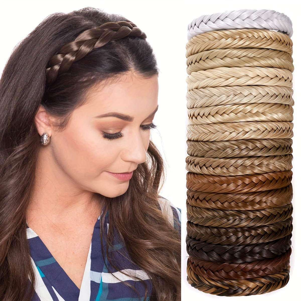 braided headband teeth hair hoop braid headband - Temu display picture 2
