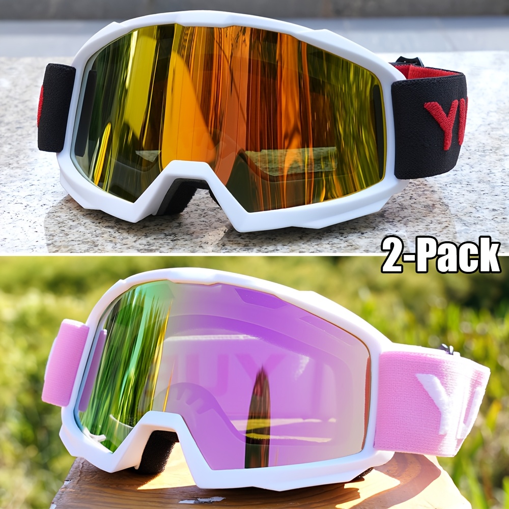 2-Pack Trendy Ski Goggles Ultra Lightweight High Cost-Effective