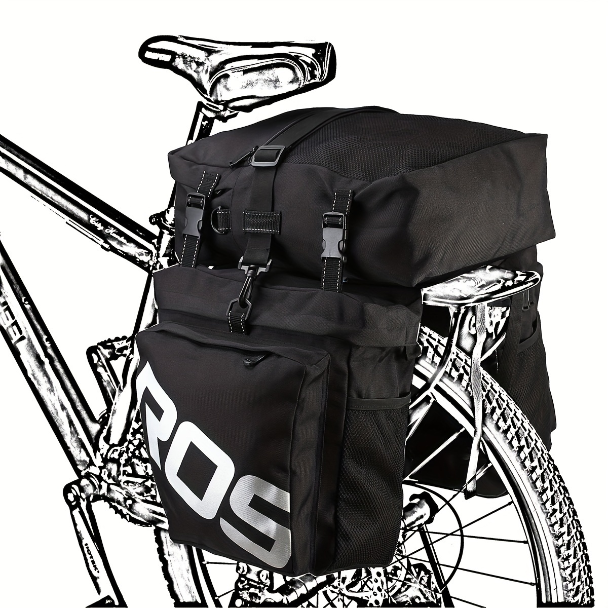 in bike cargo carrier bag adjustable strap durable Temu Morocco