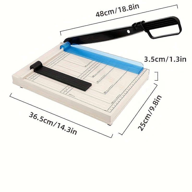 manual paper cutter a4 guillotine trimmer portable stack cutter for   home   a4 a5 b5 b6 b7 compatible ideal for cardstock cardboard vinyl photos uncharged operation Product details 1
