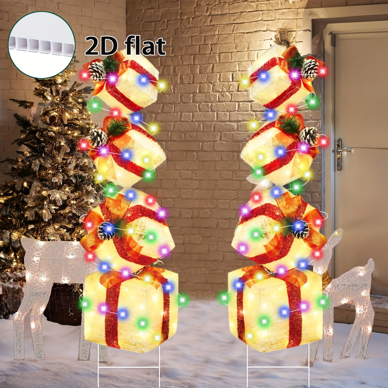 TEMU 2d Flat 2d Flat 2d Flat 2d Flat 2d Flat 2pcs Christmas Light Gift Box Decoration Outdoor Christmas Decoration Christmas Stacking Box TEMU 2d Flat 2d Flat 2d Flat 2d Flat 2d Flat 2pcs Christmas Light Gift Box Decoration Outdoor Christmas Decoration Christmas Stacking Box