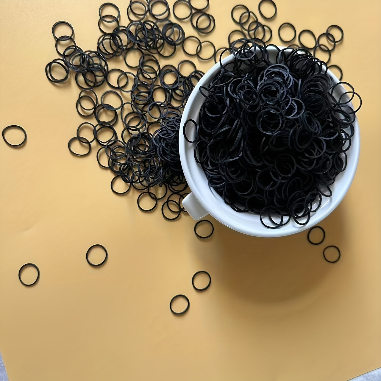 105 205 305 505 1005pcs black rubber band black natural rubber ring diameter 16mm suitable for offices schools families strong elastic ring office supplies
