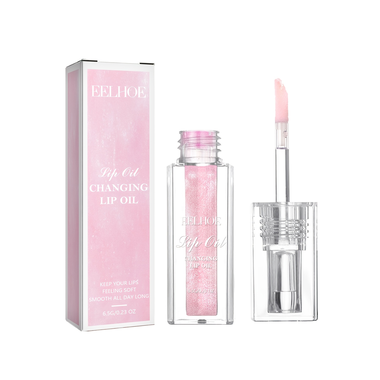 Lip Oil Moisturizing Lip Care - Rose Extract, Vitamin E, Plumping & Softening for Dry Lips, 1 Package