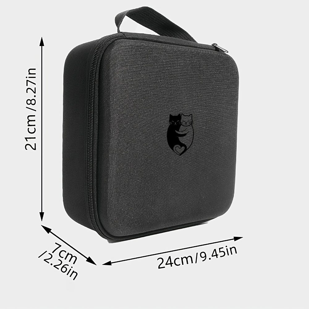 Scratch-Resistant Tool Bag with Black and White Cats Pattern