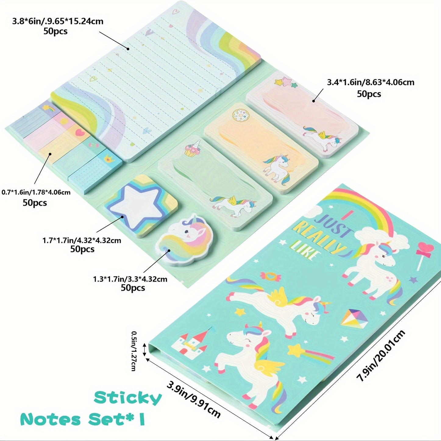 

Set Of 550 Self-stick Notepads Featuring Animal Dividers, Ideal For Use In School Or At The Office.