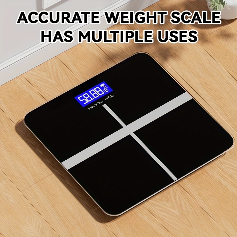 TEMU Weight Scale, Electronic Scale, 396 Pound Digital Bathroom Scale, High-precision Weighting Scale With Lcd High-definition Display Screen And