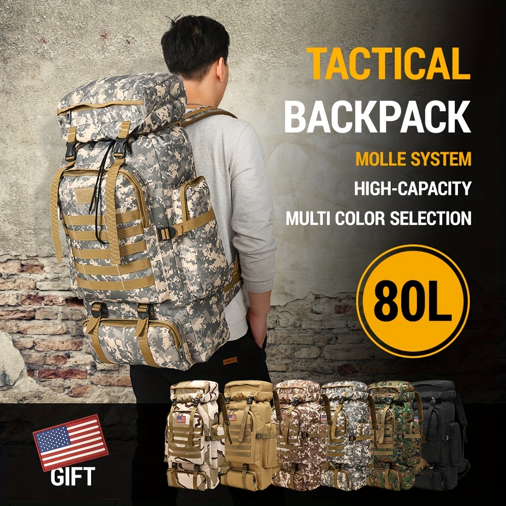 TEMU Men'-shoulder Bag, Backpack, For Mountain Climbing.