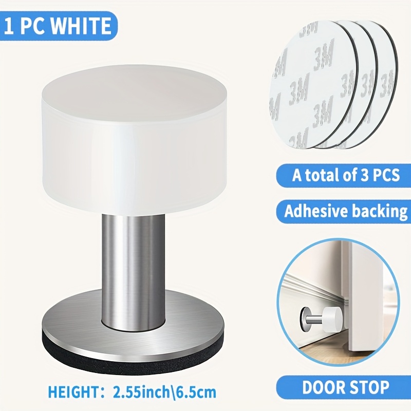 TEMU 1/2pcs Self-adhesive Anti-collision With Rubber Buffer To Reduce Noise, Suitable For Home And Office, Home Bedroom Anti-collision , Protecting