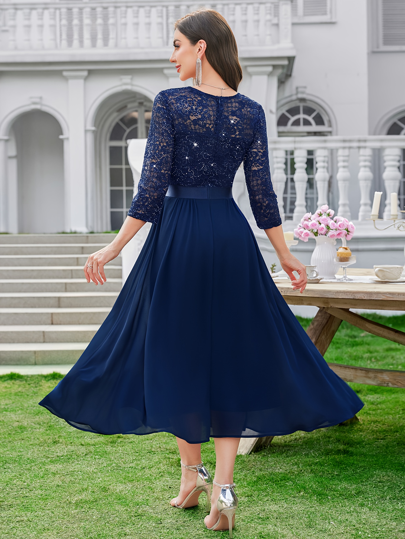 formal dresses for black tie wedding Amazon.com: Ever-Pretty Women's Fall Winter Formal Wedding Guest Dress Long  Sleeve V Neck Chiffon Floor Length Bridesmaid Dresses Black US04 : Clothing,  Shoes & Jewelry