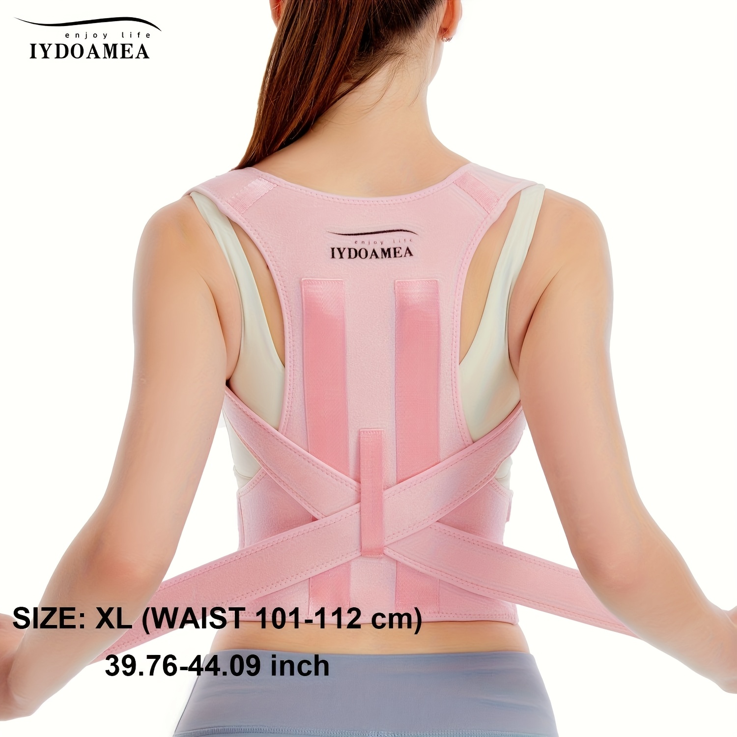 A Women's Posture Corrector, Breathable Back Support Belt, Adjustable Back Posture Corrector, Adjustable Shoulder And Waist Breathable Belt, Improves Posture