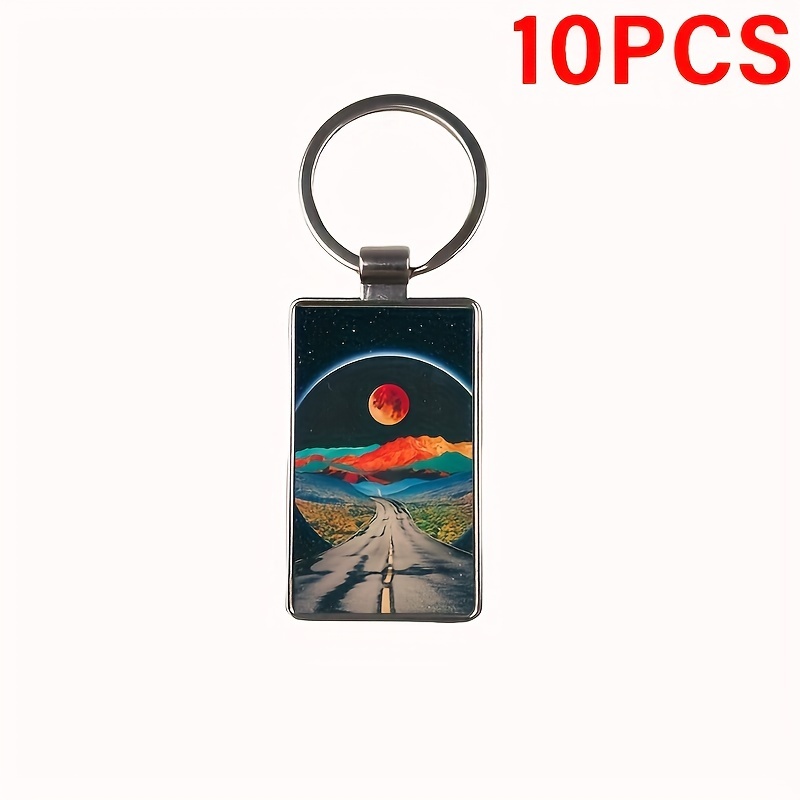 TEMU Customizable Alloy Metal Keychain - Personalized Photo Gift For Birthdays, Graduation, Anniversaries - Funky Style Durable Keepsake For Family,