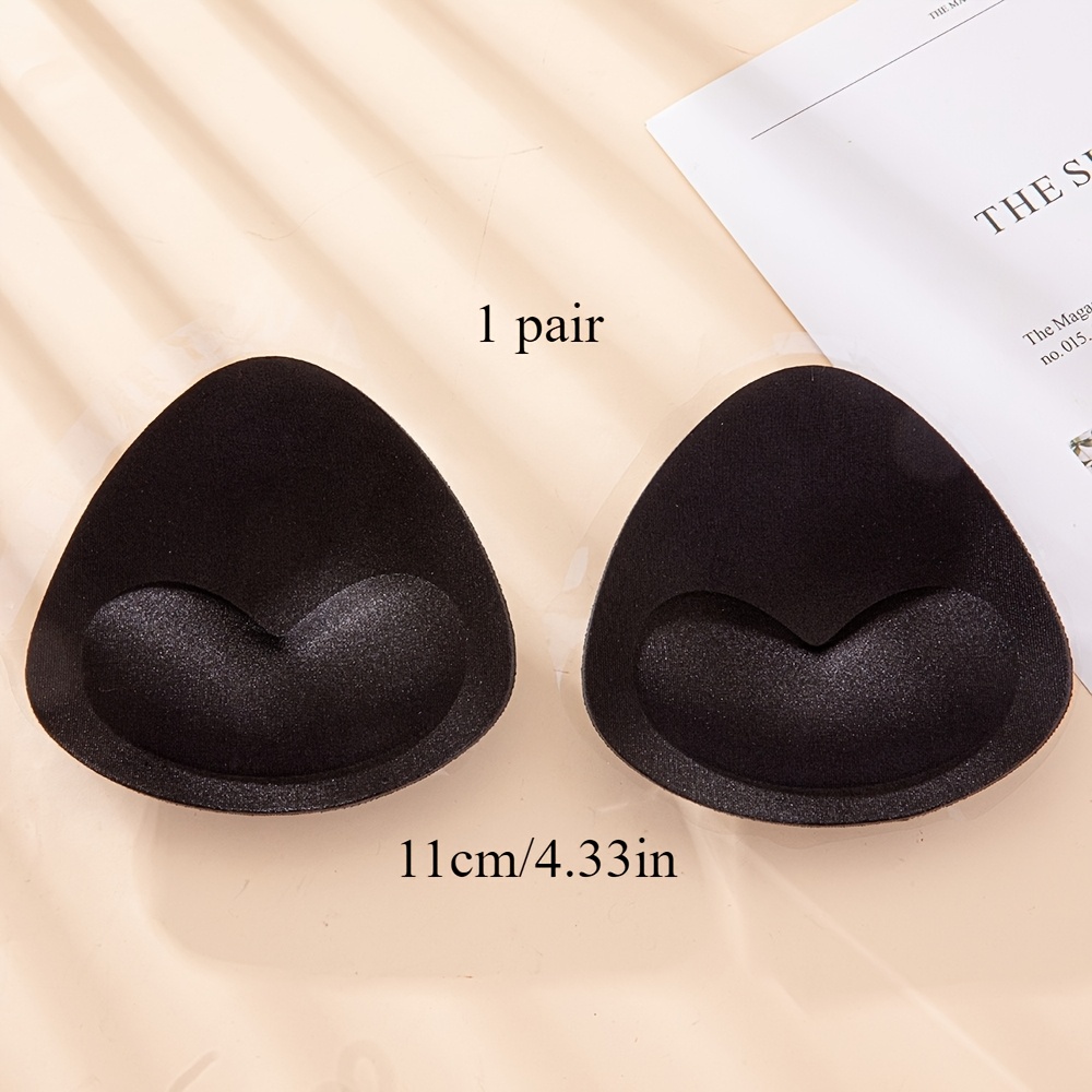 TEMU Self-adhesive Swimwear Bra Pads For Bikinis, Adjustable Size Push-up Breast Pads, Thickened Interior Lining Underwear