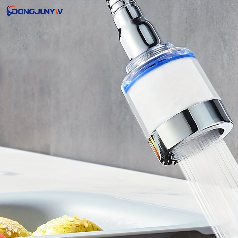 360 rotating faucet extender kitchen bathroom splash proof nozzle with water saving bubbler   details 2