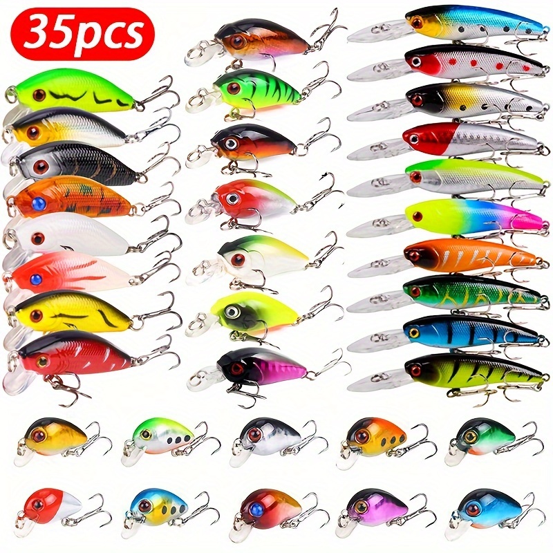 Image of 35pcs Minnow Fishing Lure Artificial Bait Crankbait Fishing Pike Carp Fishing