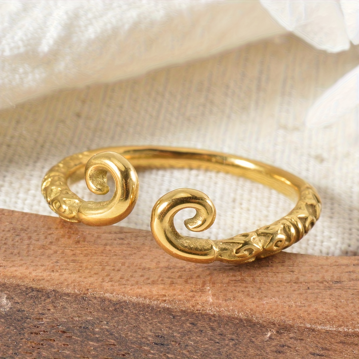 E-shop Neues schickes, unregelmäßiges -Design, inspiriert von 304 Edelstahlring, geeignet für Männer und Frauen, Wukong-Mythologie, vielseitiges