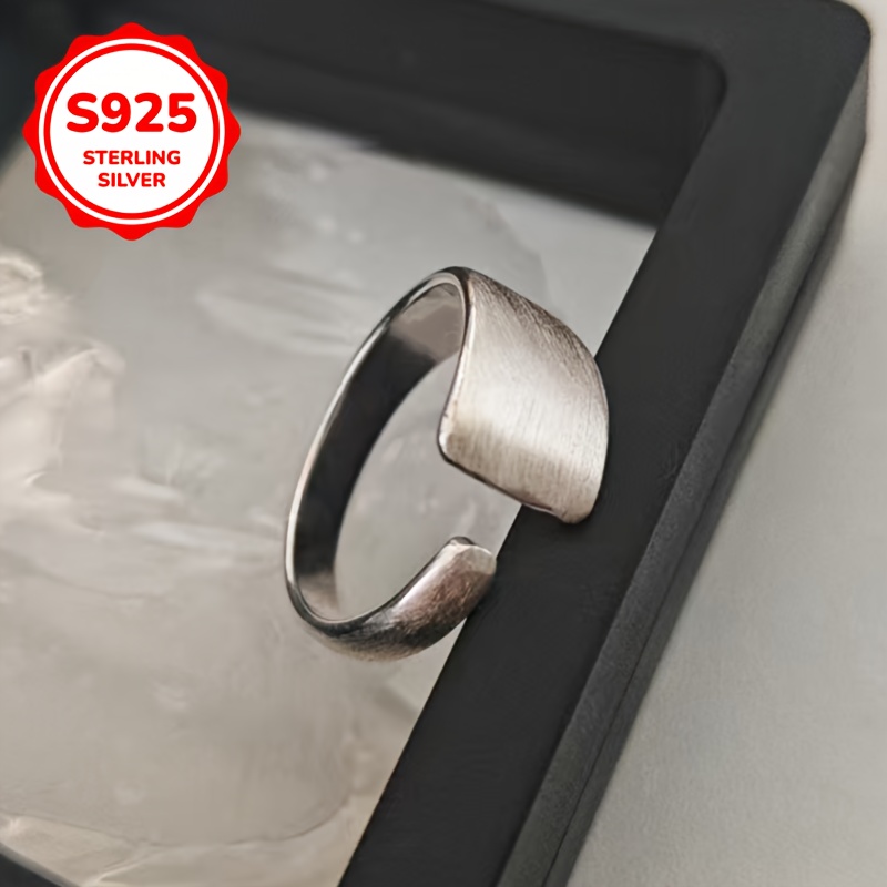 925 Silver Geometric Ring for Women's Daily Wear
