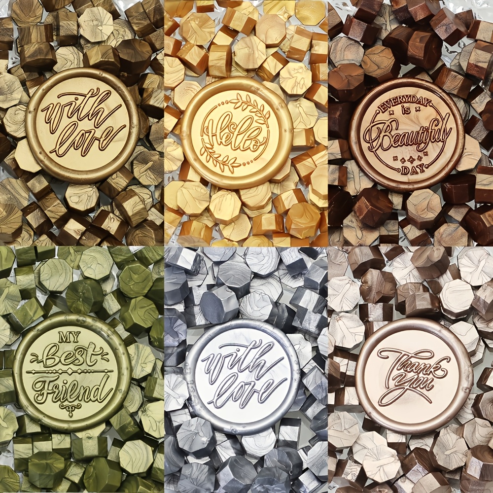 300pcs bag octagonal sealing wax beads sealing wax for wax stamps is suitable for wedding invitations envelope cards christmas gift wrapping birthday gifts   decoration