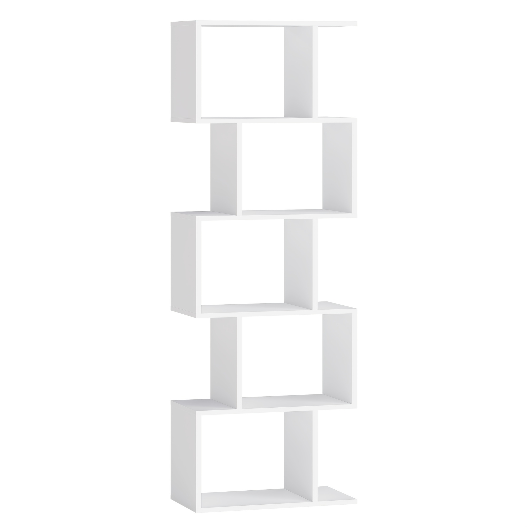 Bookshelf, 5-tier Bookcase, Storage Shelf With Open Compartments, , For Living Room, Bedroom, Office