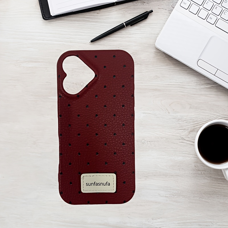The Camera Is in The Shape of Love, Apple 16Plus Female 16 Cute Lychee Pattern, And The Leather Pattern Is Suitable for Apple 16 Single-Piece Mobile Phone Case, Which Feels Comfortable. - Image 17