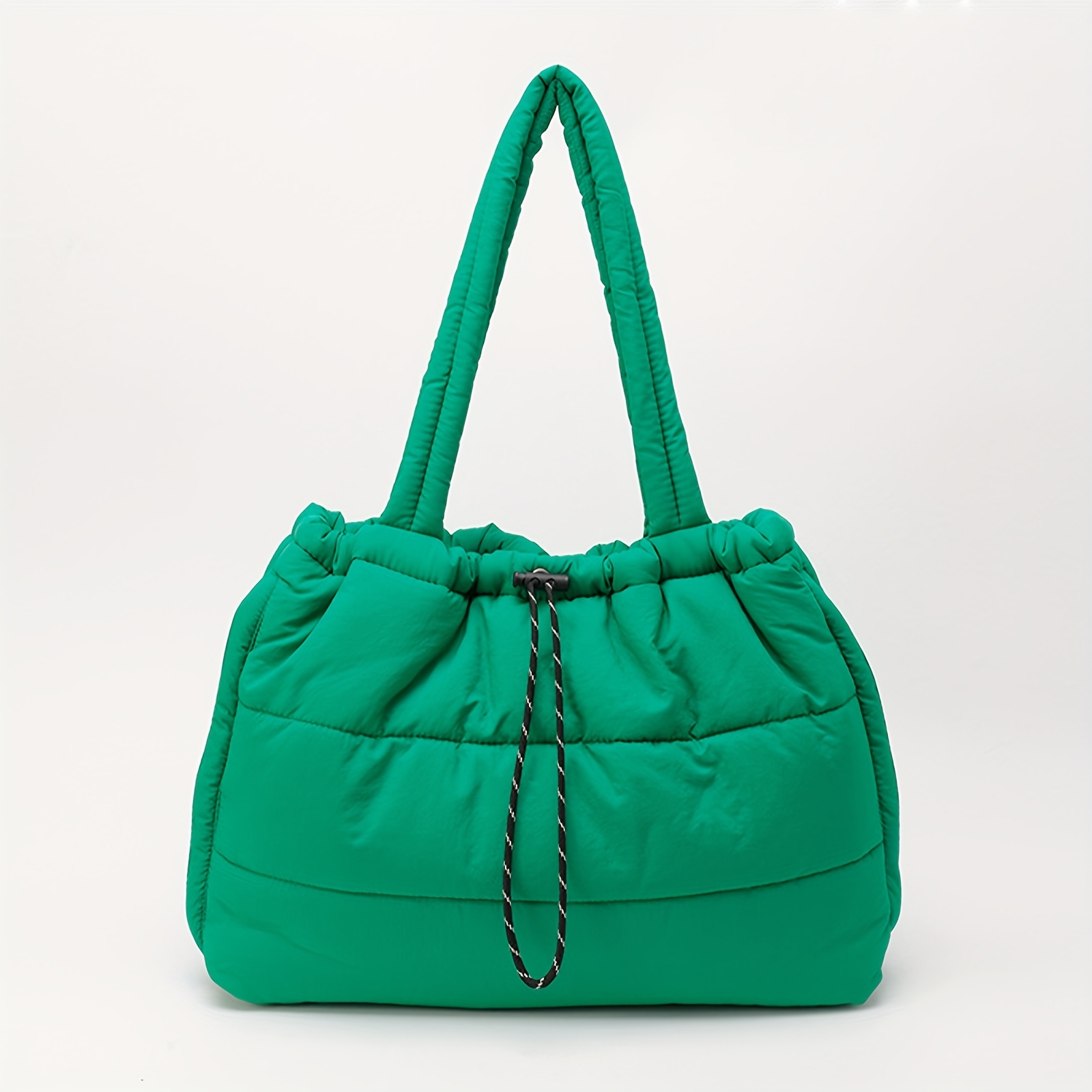 TEMU 2026 Must-have Puffer Tote Bag - Quilted Crossbody Shoulder Purse | Large Capacity Coat-inspired Handbag For Women (multi-pocket Organizer)