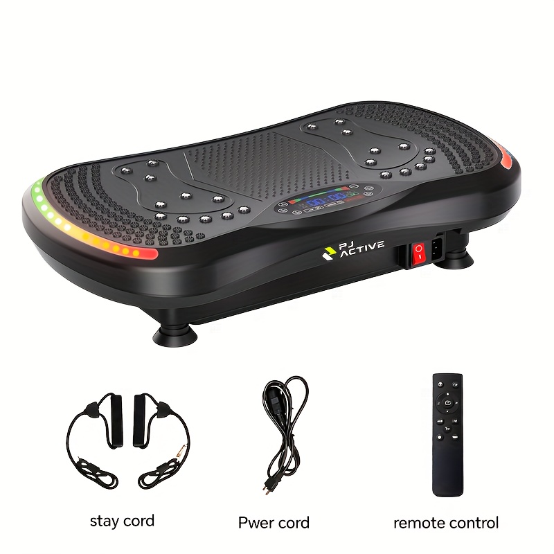 TEMU PJ Vibrationsplatte Fitness-Plattform, Trainingsgerät, Vibrationsablauf, Ganzkörper-, Fitness-Vibrations-Stehvibrator, Fitness-Verlustbrenner,