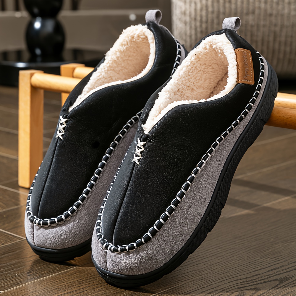 Men's Outdoor Bag and Memory Foam Indoor Slippers