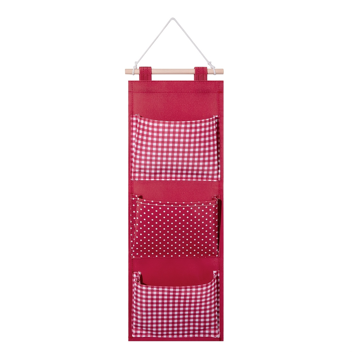 TEMU Sac de rangement suspendu réutilisable à poches et couches de tissu, organisateur mural à sur une porte. Convient pour , , , de bain et pour et