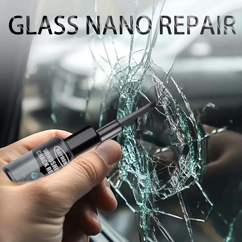 Kit De Réparation Pare-Brise Fissuré DIY - Fluide Nano Réparateur 3 Pièces Pour Vitres Auto