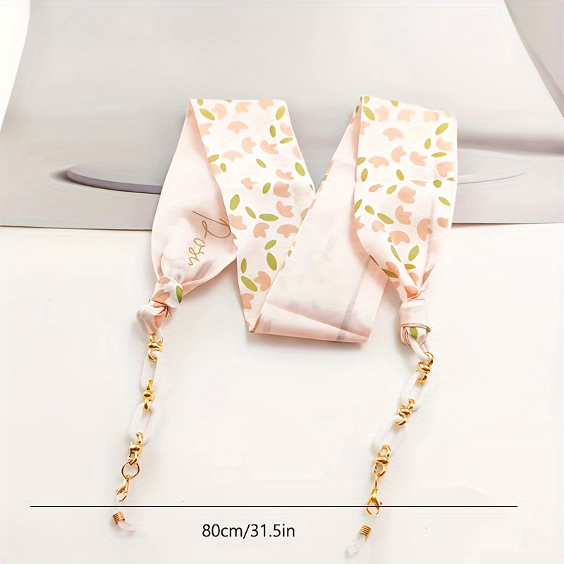   pattern scarf glasses chain strap sunglasses lanyard anti   covering strap retainer fashion eyeglasses accessories details 3