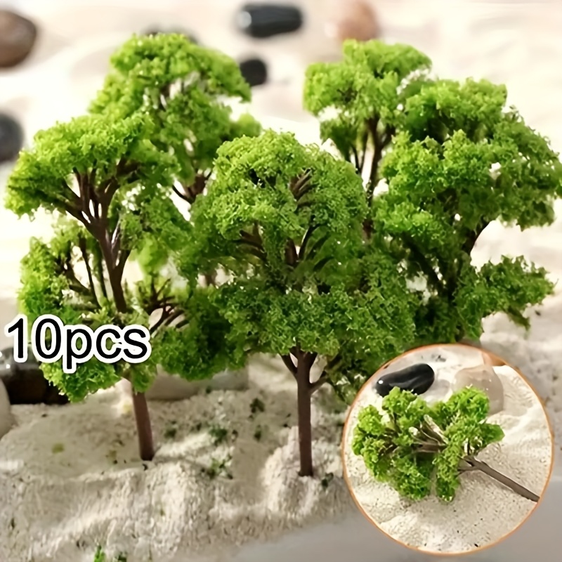 5pcs miniature bamboo trees model kit for home decoration, diorama
